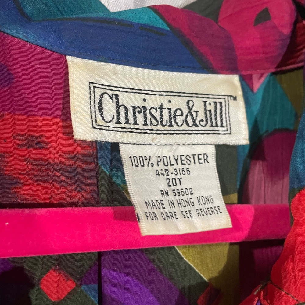 “Christie&Jill” Confetti Top VTG